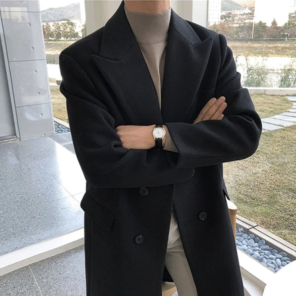 Sobretudo Masculino em Lã Ellegance Sivan