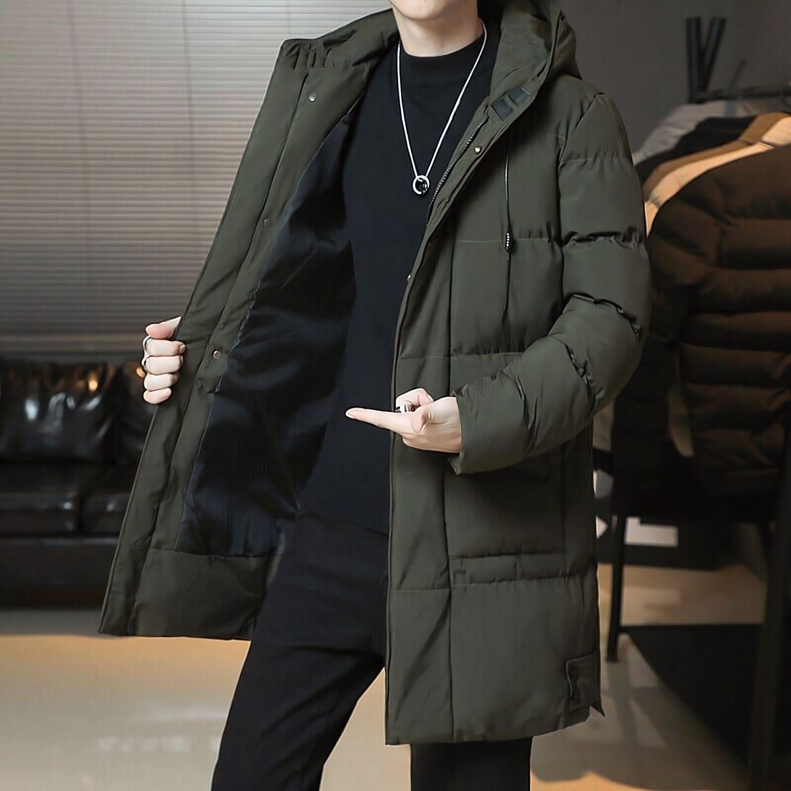 Sobretudo Masculino Puffer Ellegance Manhattan
