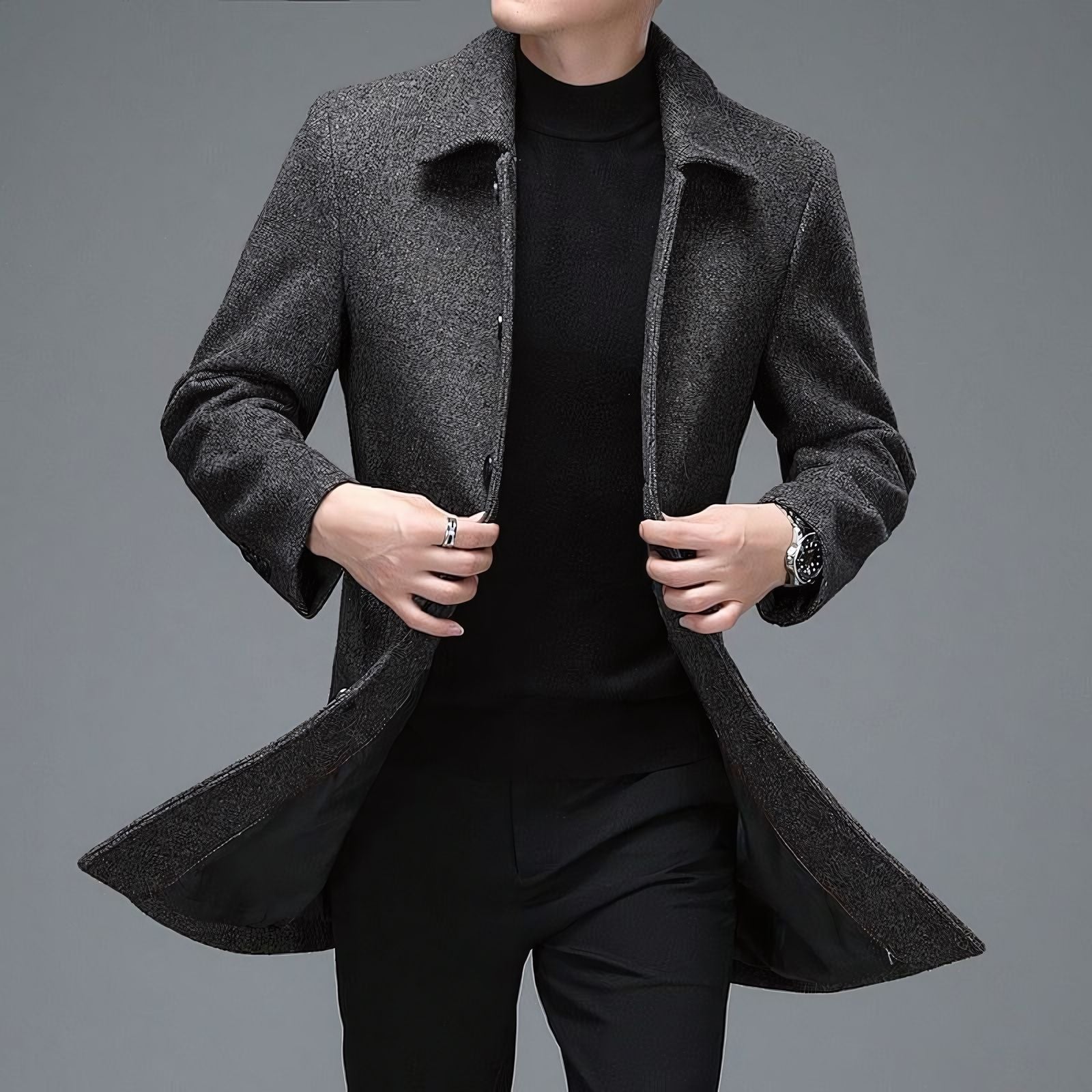 Sobretudo Social Masculino Curto Ellegance Invictus