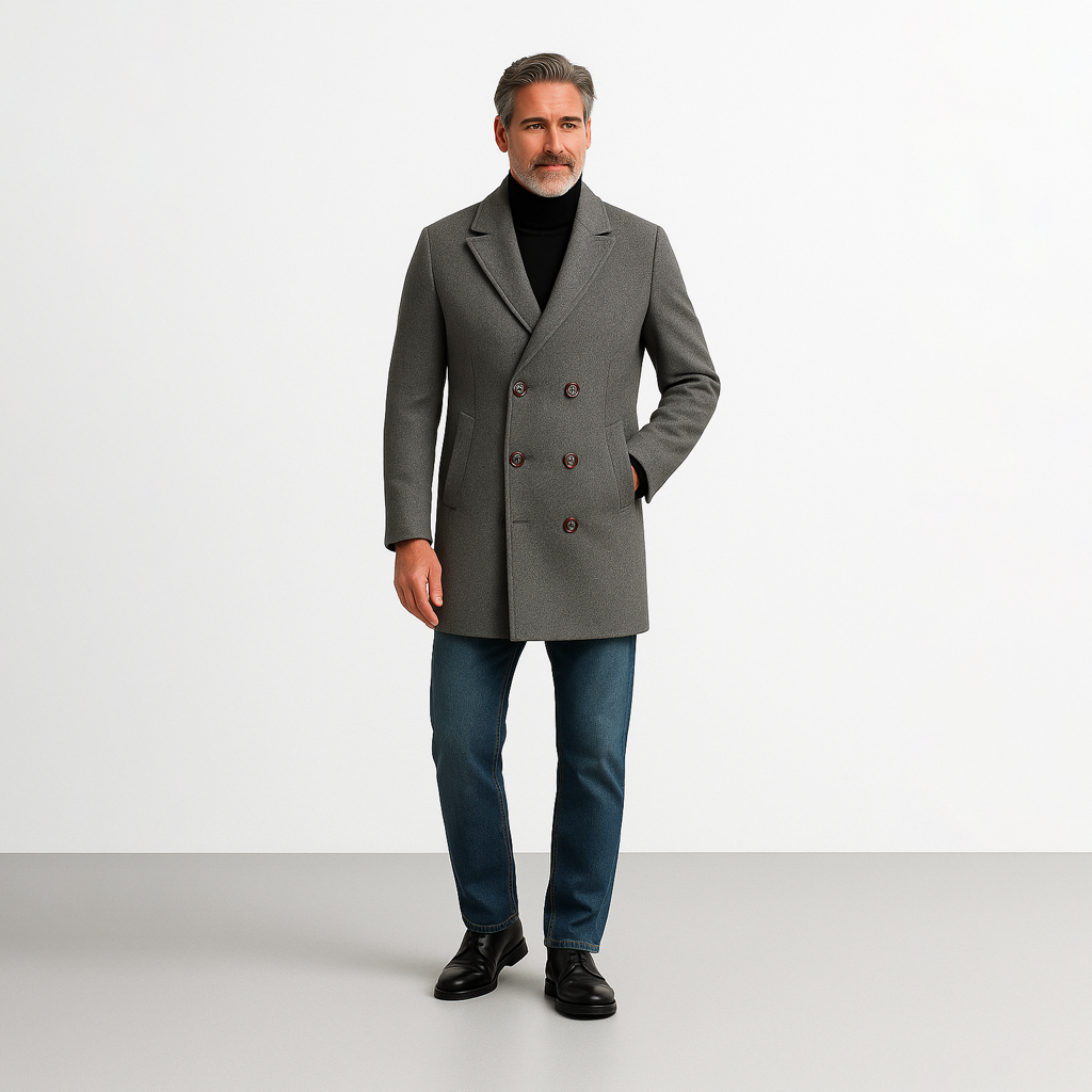 Sobretudo Masculino em Lã Ellegance Madrid