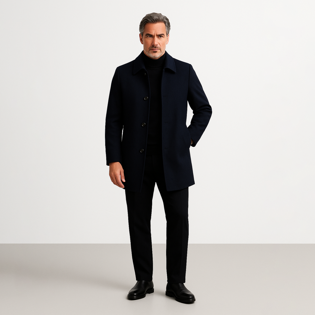 Sobretudo Social Masculino Curto Ellegance Invictus