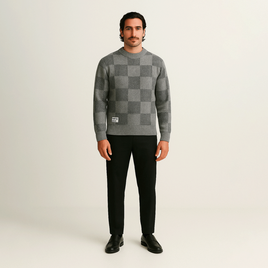 Suéter Masculino Xadrez Ellegance
