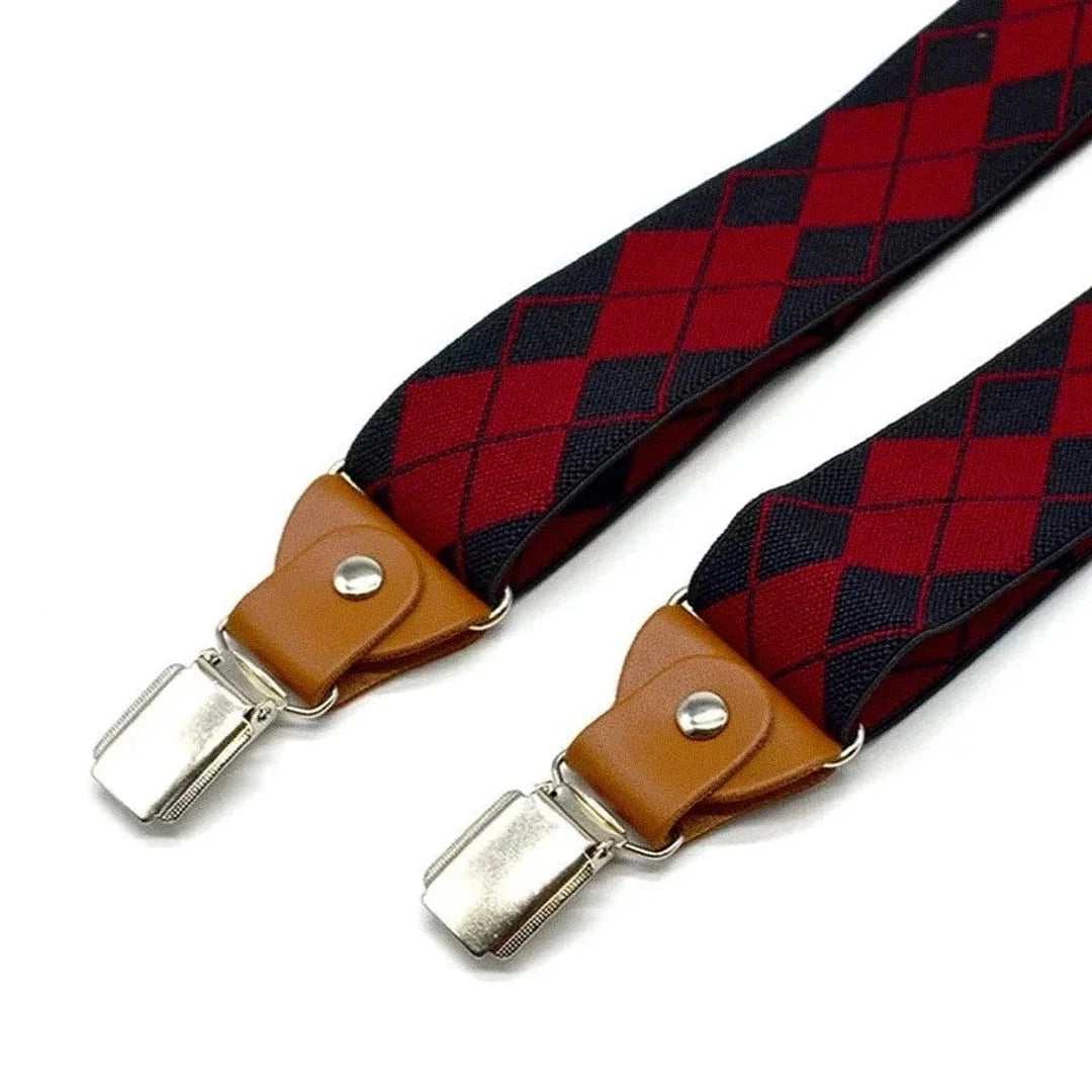 Suspensório Masculino Xadrez Ellegance