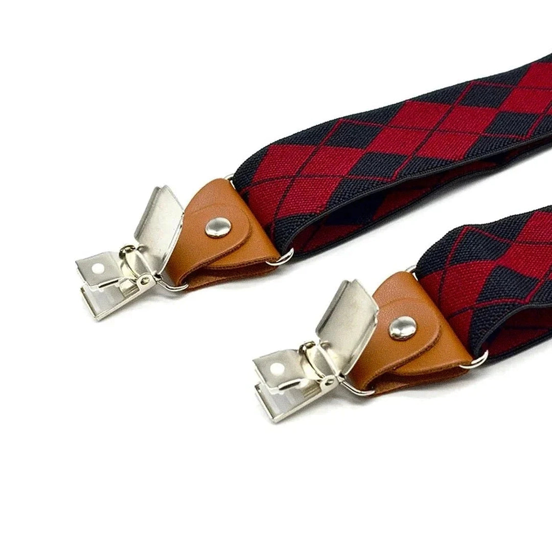 Suspensório Masculino Xadrez Ellegance