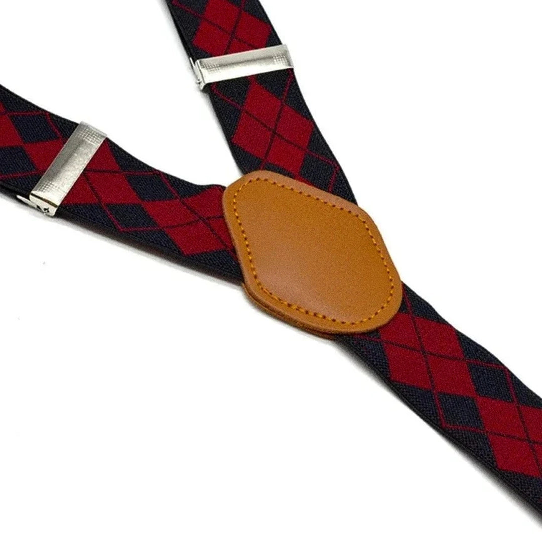 Suspensório Masculino Xadrez Ellegance