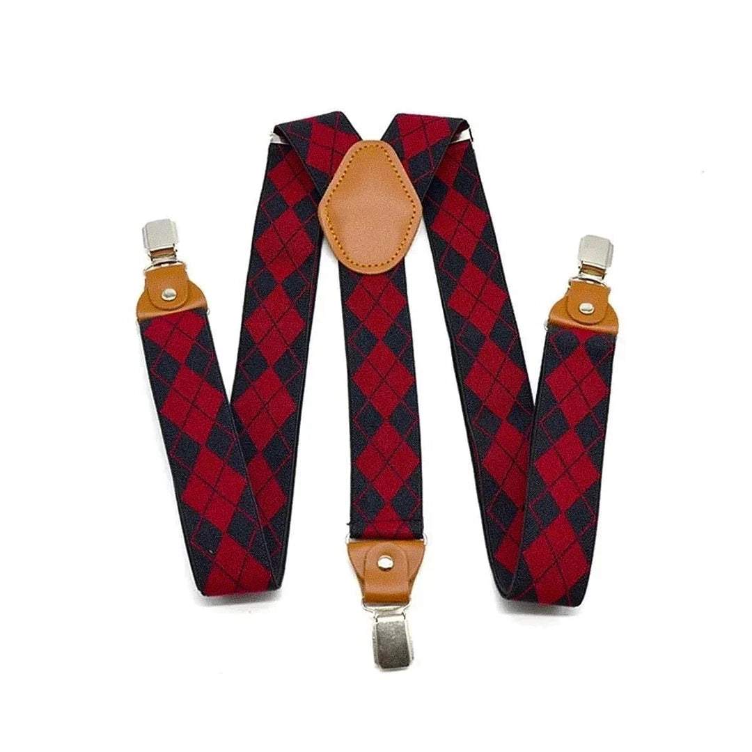 Suspensório Masculino Xadrez Ellegance