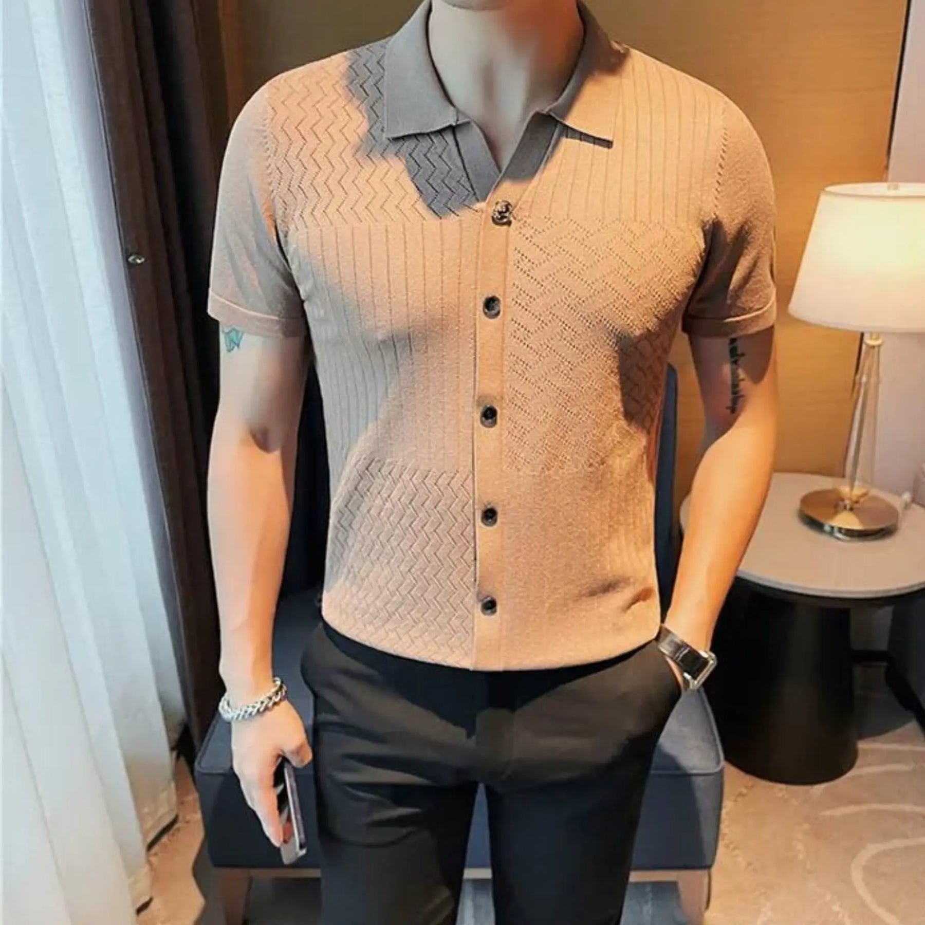 Camisa Polo Masculina Ellegance Vintage
