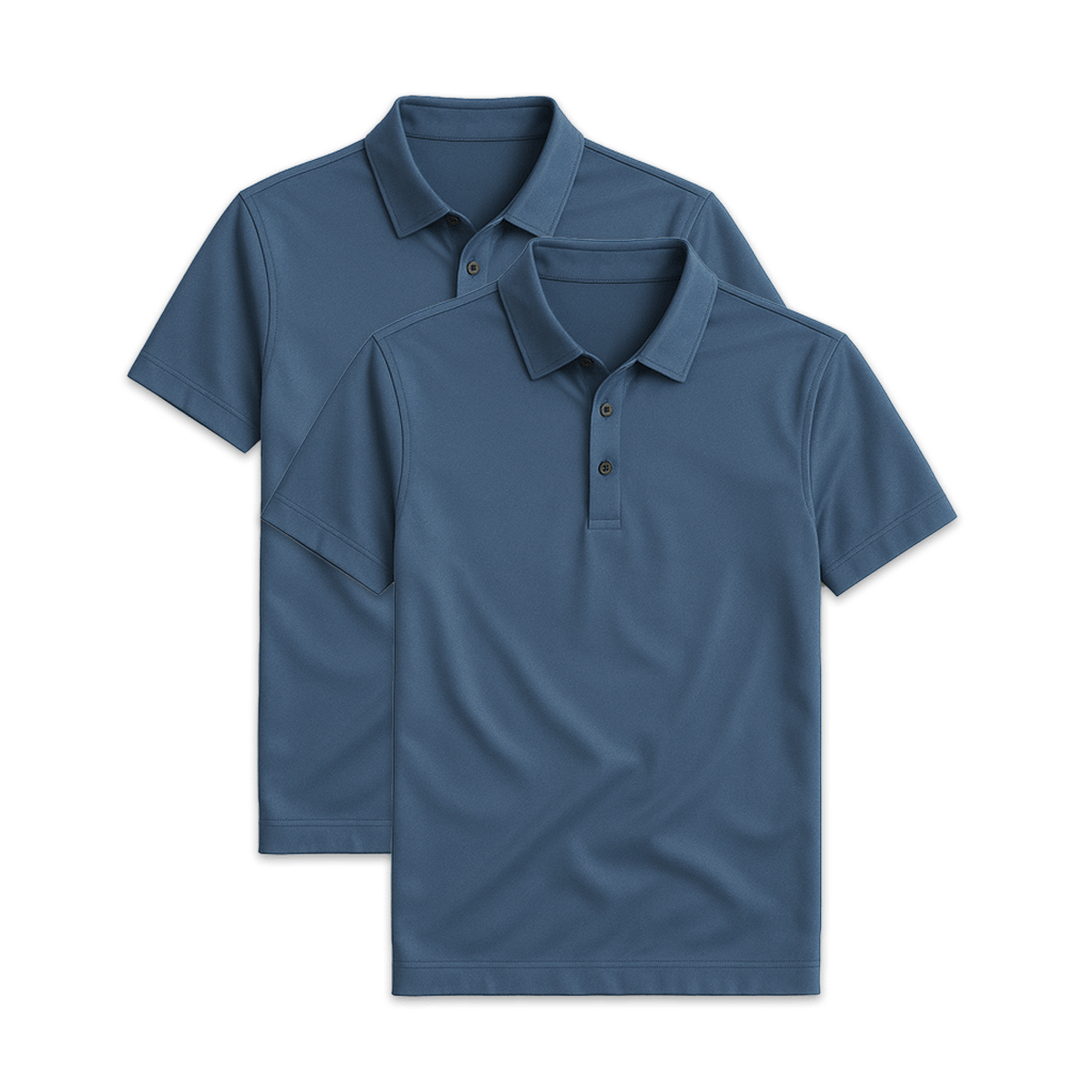 Conjunto 2 Camisas Polos em Seda Gelo Ellegance
