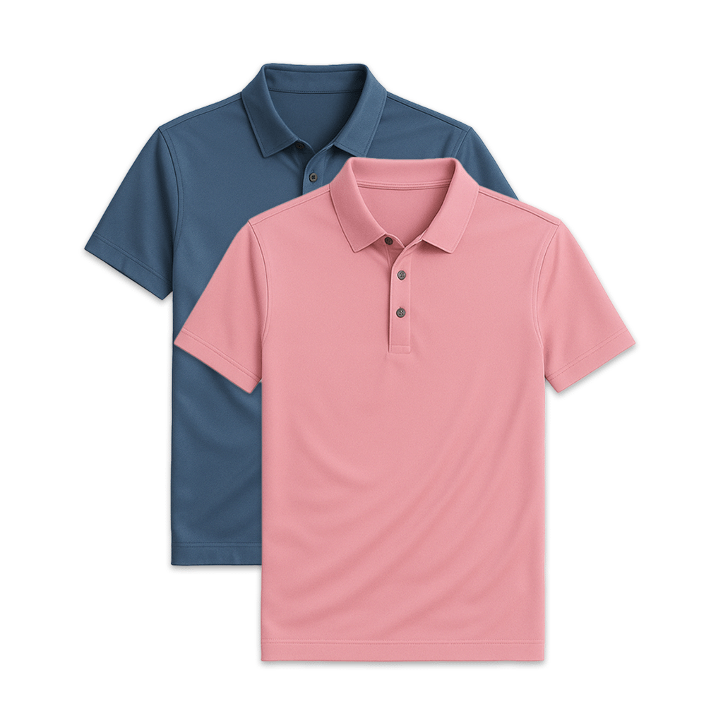 Conjunto 2 Camisas Polos em Seda Gelo Ellegance