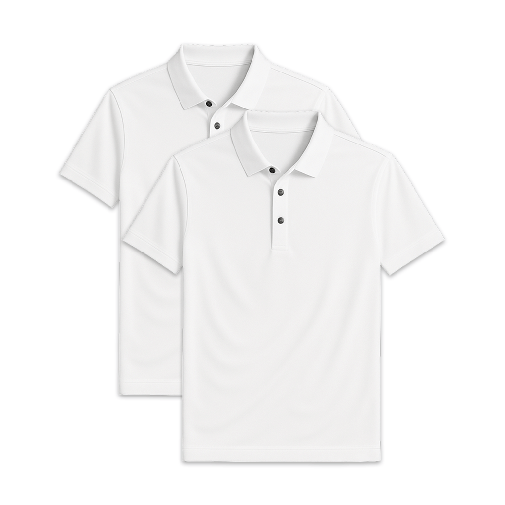 Conjunto 2 Camisas Polos em Seda Gelo Ellegance