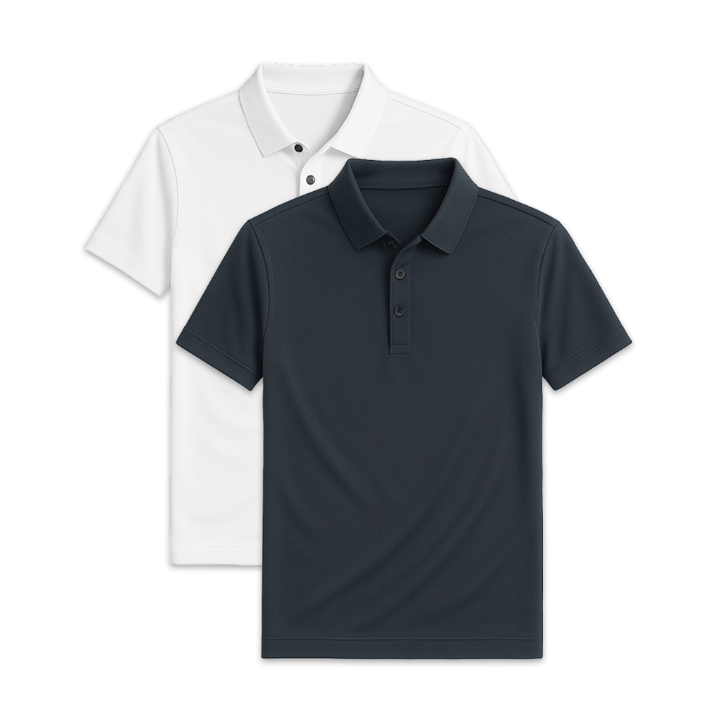 Conjunto 2 Camisas Polos em Seda Gelo Ellegance