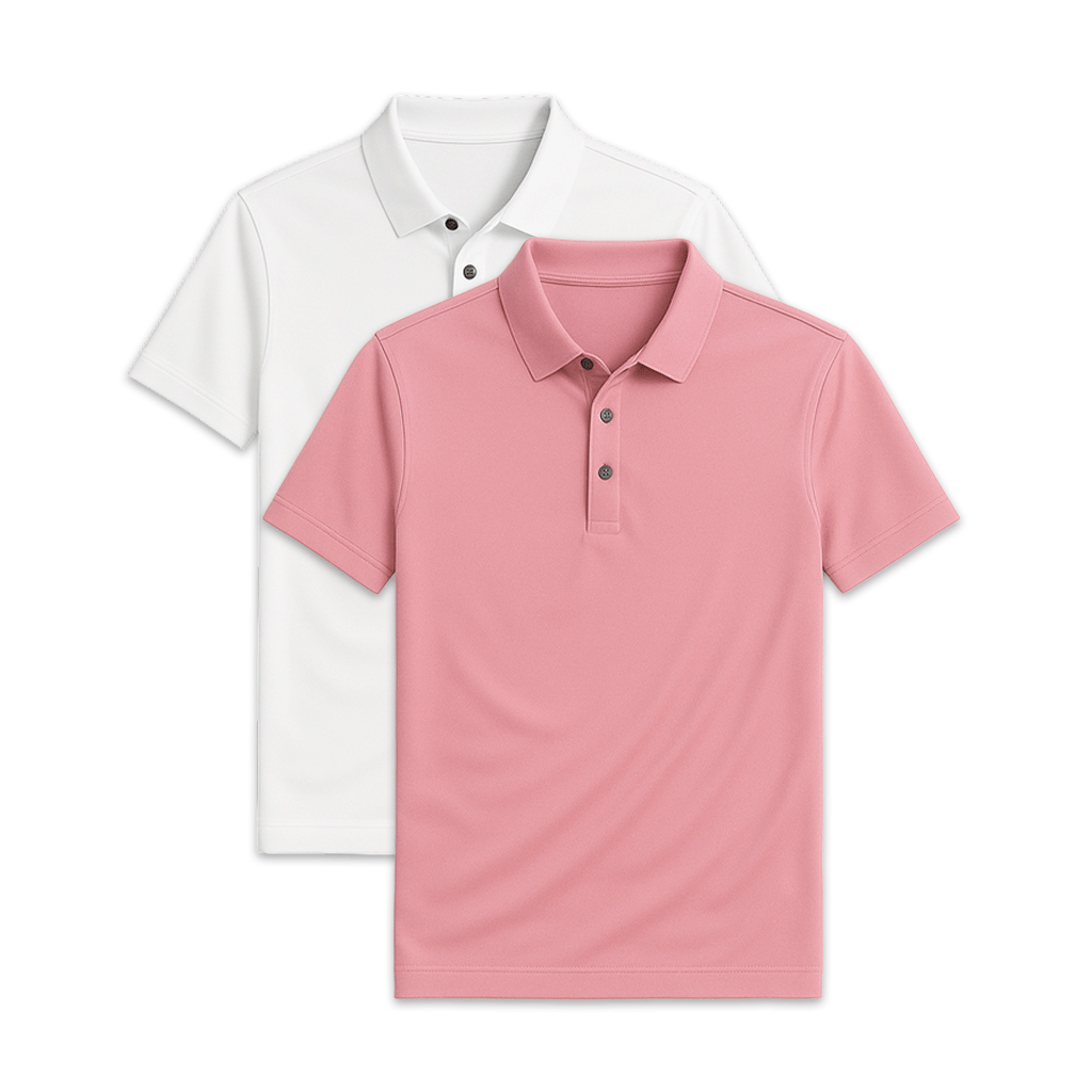 Conjunto 2 Camisas Polos em Seda Gelo Ellegance