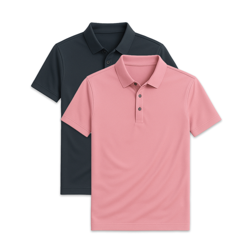 Conjunto 2 Camisas Polos em Seda Gelo Ellegance