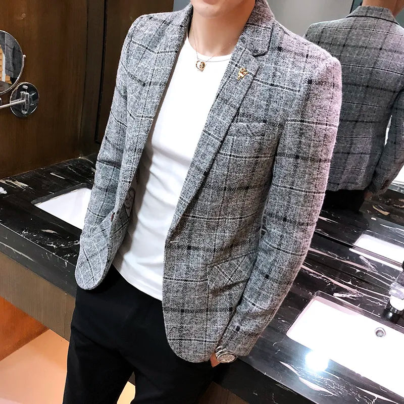 Blazer Masculino Ellegance Xadrez