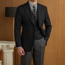 Blazer Masculino Listrado Ellegance F001