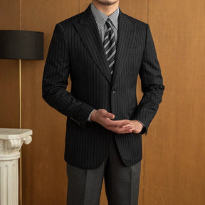 Blazer Masculino Listrado Ellegance F001