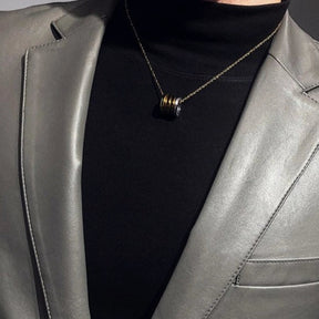 Blazer Masculino de Couro Ellegance Lancaster
