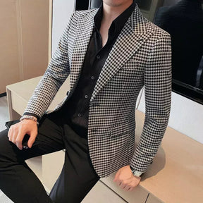 Blazer Masculino Xadrez Ellegance F019