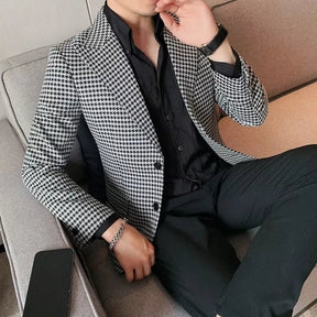 Blazer Masculino Xadrez Ellegance F019