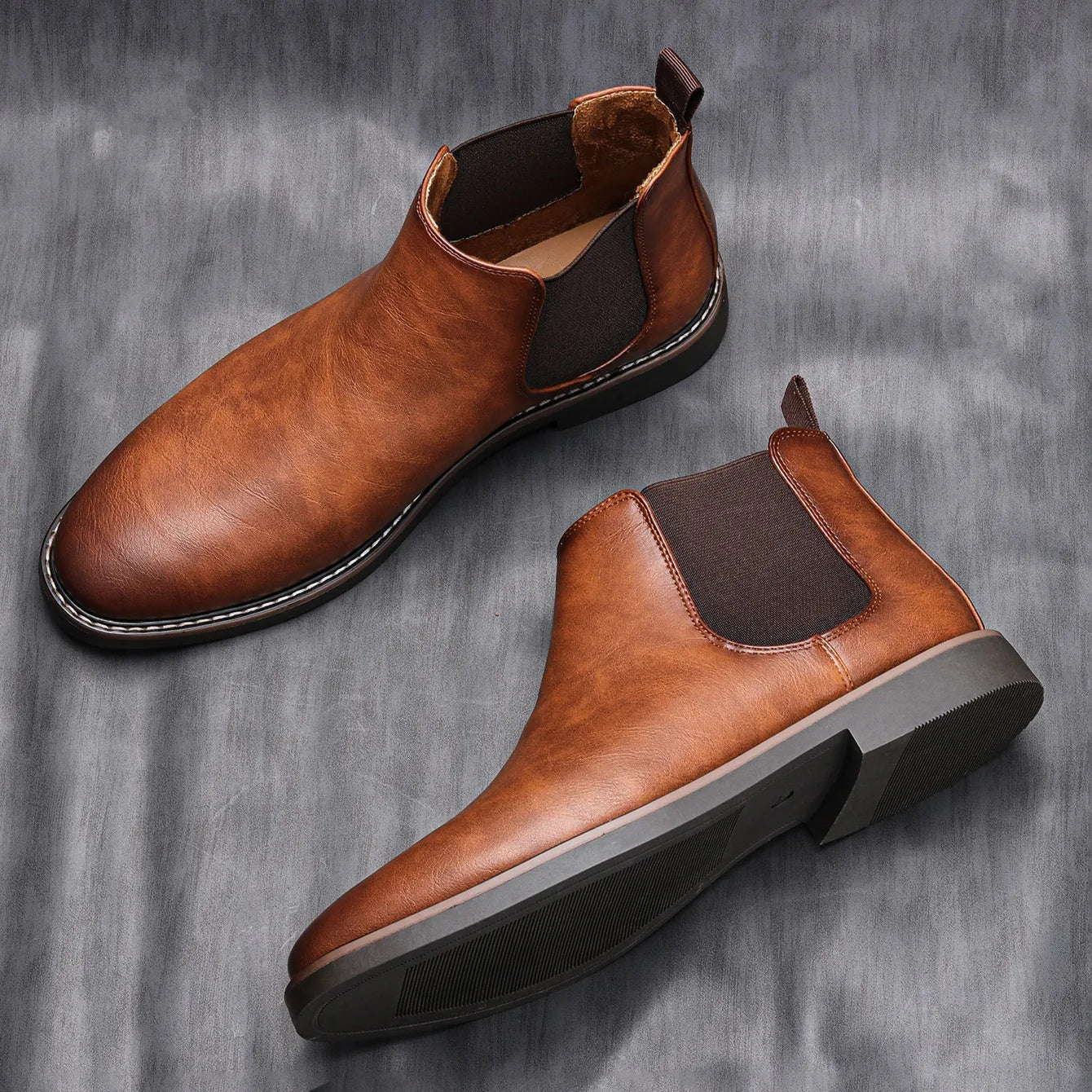 Botas Chelsea Masculina de Couro Ellegance Jackson