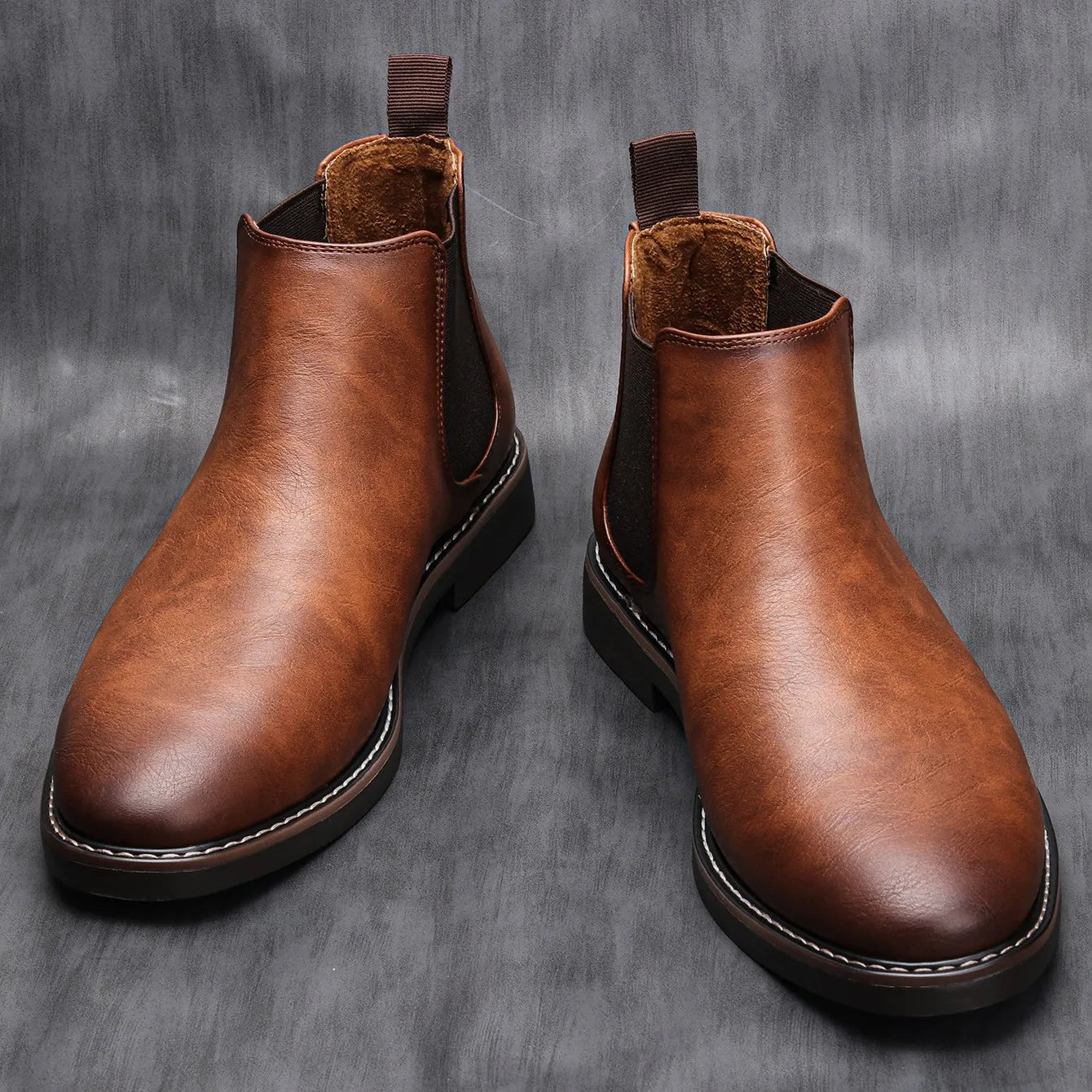 Botas Chelsea Masculina de Couro Ellegance Jackson