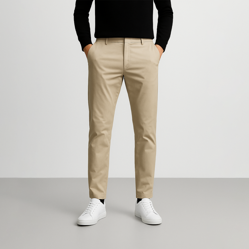 Calça Chino em Sarja Masculina Ellegance F010