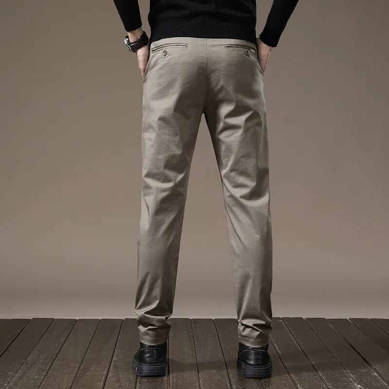 Calça Chino em Sarja Masculina Ellegance F010