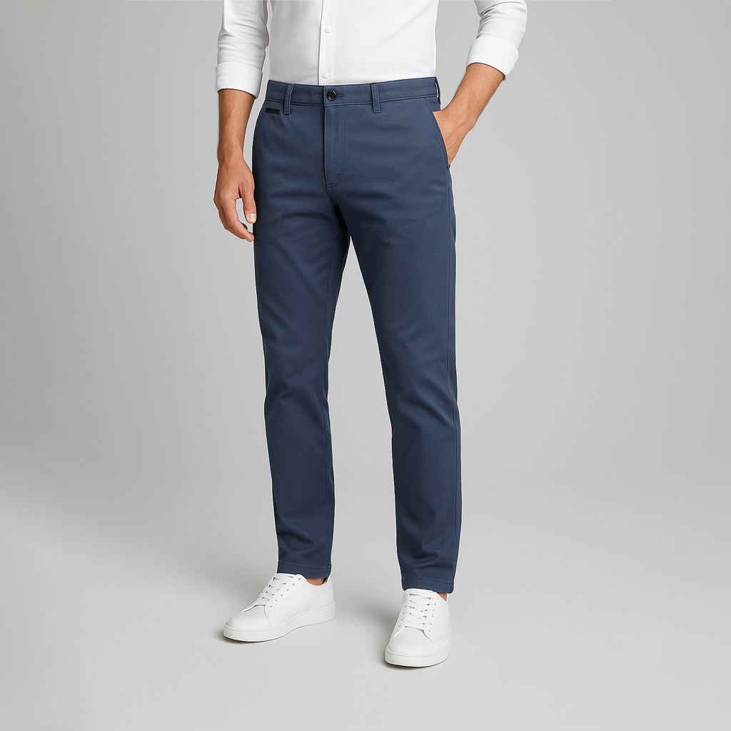 Calça Chino em Sarja Masculina Ellegance F012