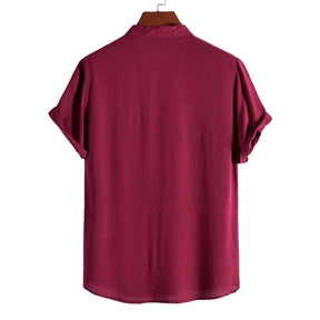 Camisa Masculina Lisa Gola Padre Ellegance Essentials
