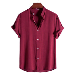 Camisa Masculina Lisa Gola Padre Ellegance Essentials