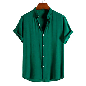 Camisa Masculina Lisa Gola Padre Ellegance Essentials