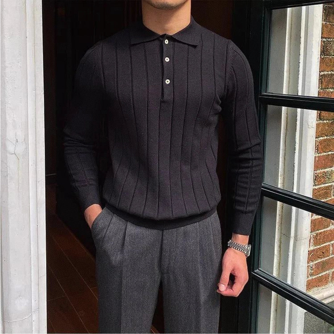 Camisa Polo de Manga Longa Ellegance Reus