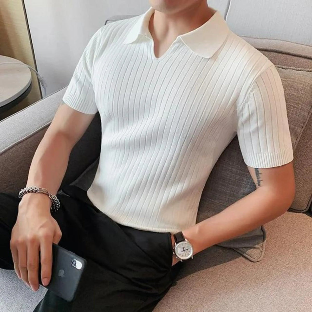 Camisa Polo Vintage Ellegance Slim