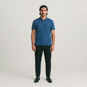 Camisa Polo Masculina em Seda Gelo Ellegance