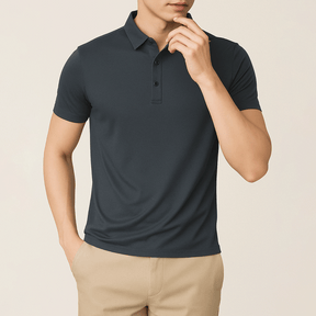 Camisa Polo Masculina em Seda Gelo Ellegance