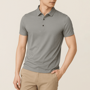 Camisa Polo Masculina em Seda Gelo Ellegance
