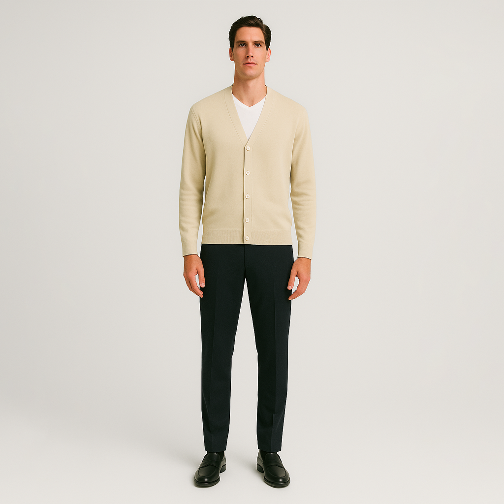 Cardigan Masculino Com Botões Ellegance