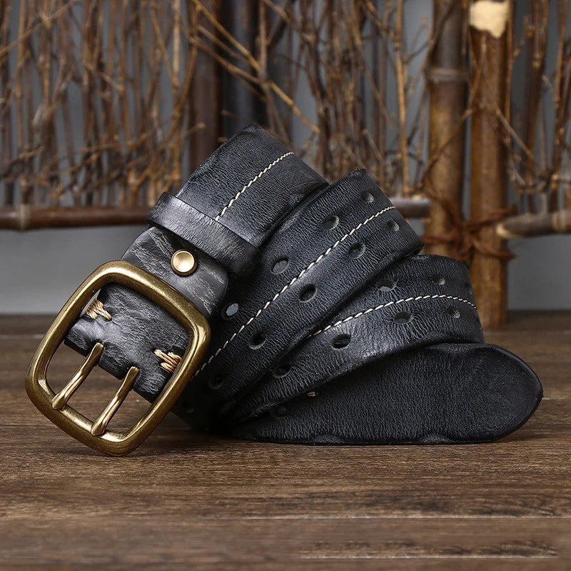 Cinto Masculino de Couro Artesanal Ellegance