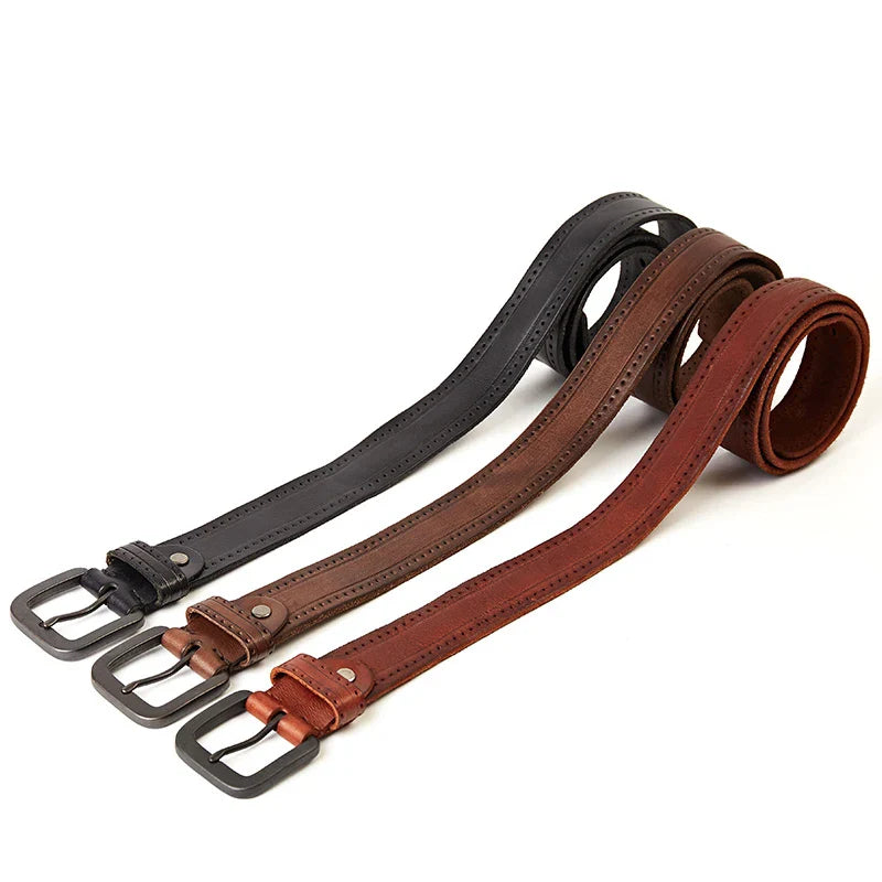 Cinto Masculino de Couro Ellegance Vintage Royal