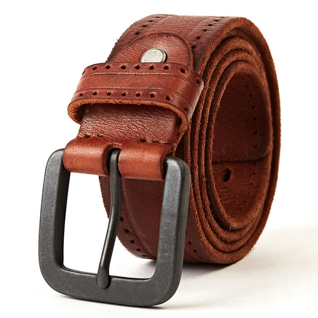 Cinto Masculino de Couro Ellegance Vintage Royal