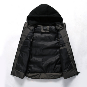 Colete Masculino Puffer Com Capuz Ellegance
