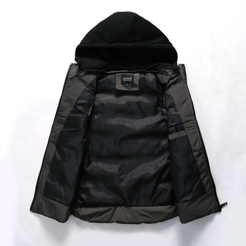 Colete Masculino Puffer Com Capuz Ellegance