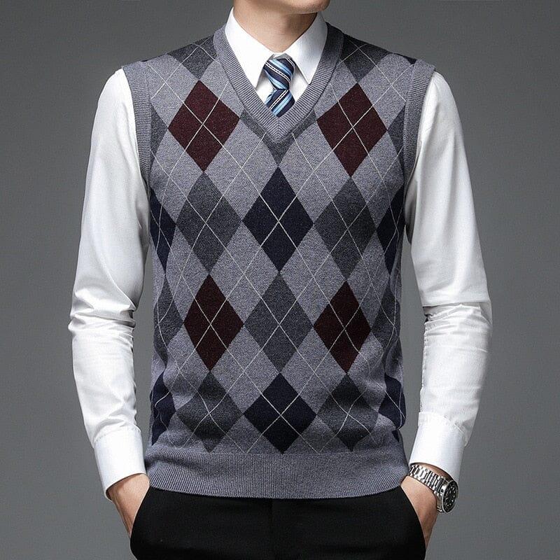 Colete Masculino Tricot Ellegance Diamond