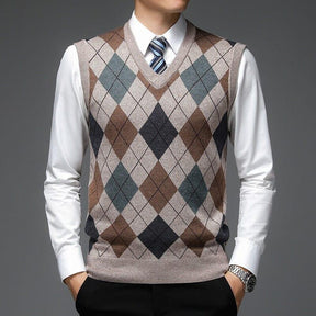 Colete Masculino Tricot Ellegance Diamond
