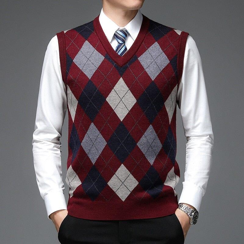 Colete Masculino Tricot Ellegance Diamond