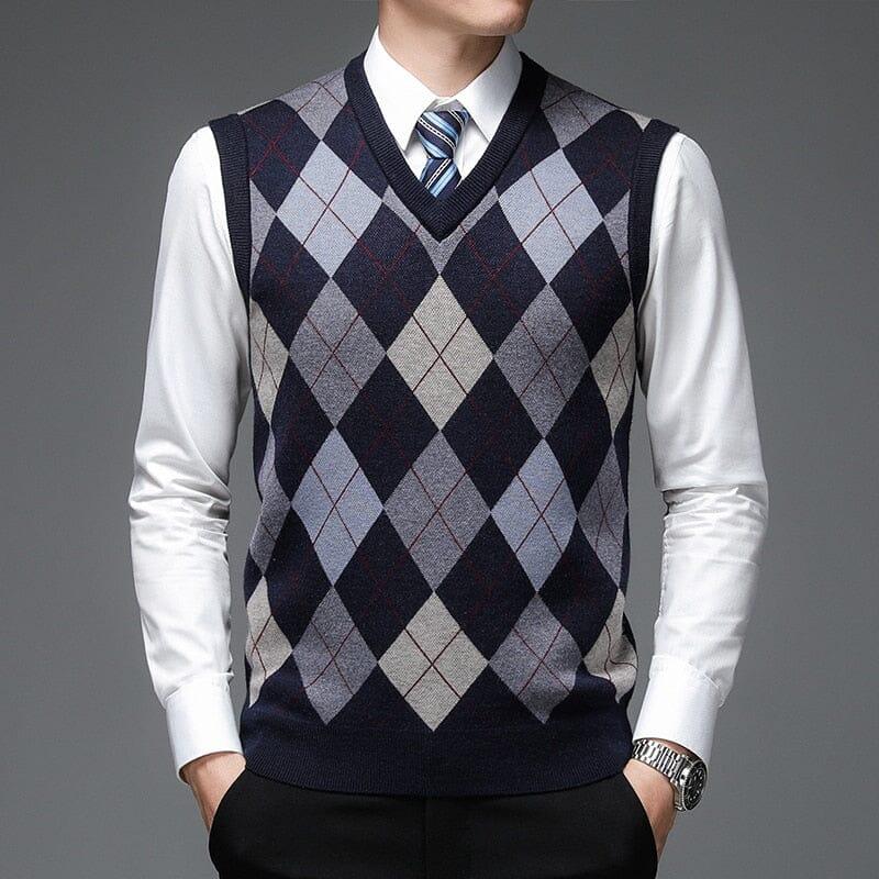 Colete Masculino Tricot Ellegance Diamond