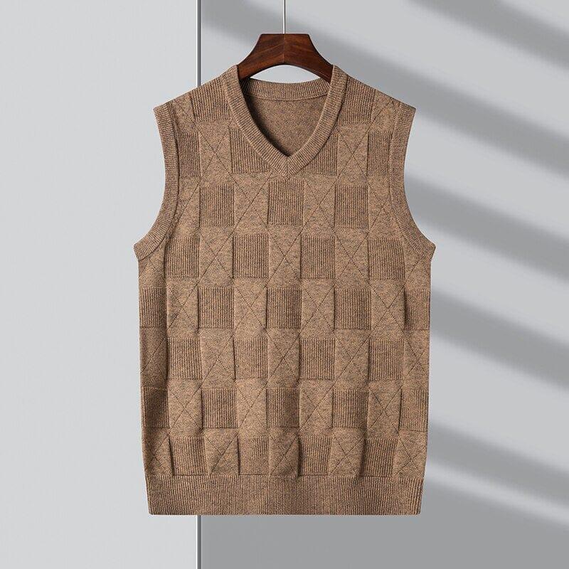 Colete Masculino Tricot Xadrez Ellegance