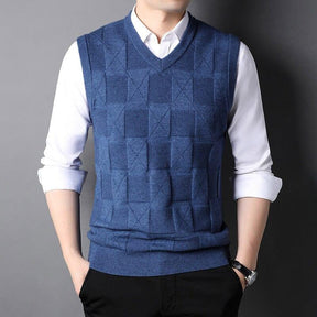 Colete Masculino Tricot Xadrez Ellegance