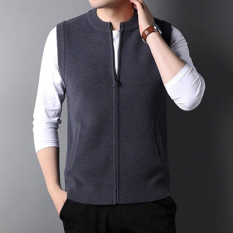 Colete Masculino Tricot de Lã Ellegance Boston