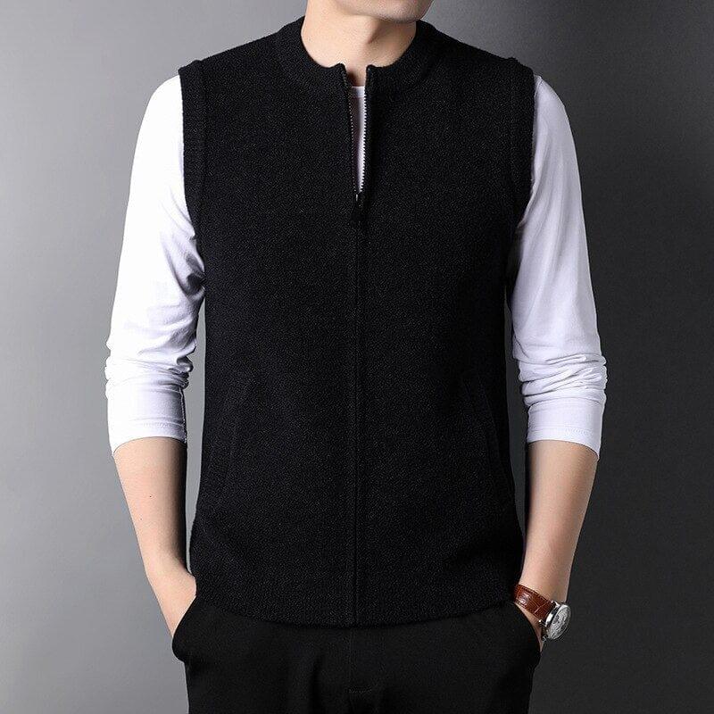 Colete Masculino Tricot de Lã Ellegance Boston